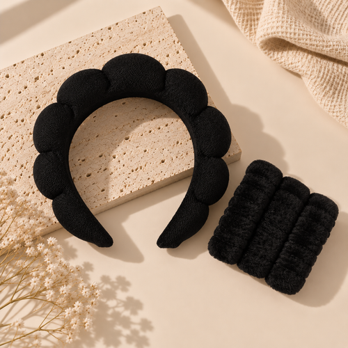 Bandeau skincare et manchettes absorbantes VELUNE