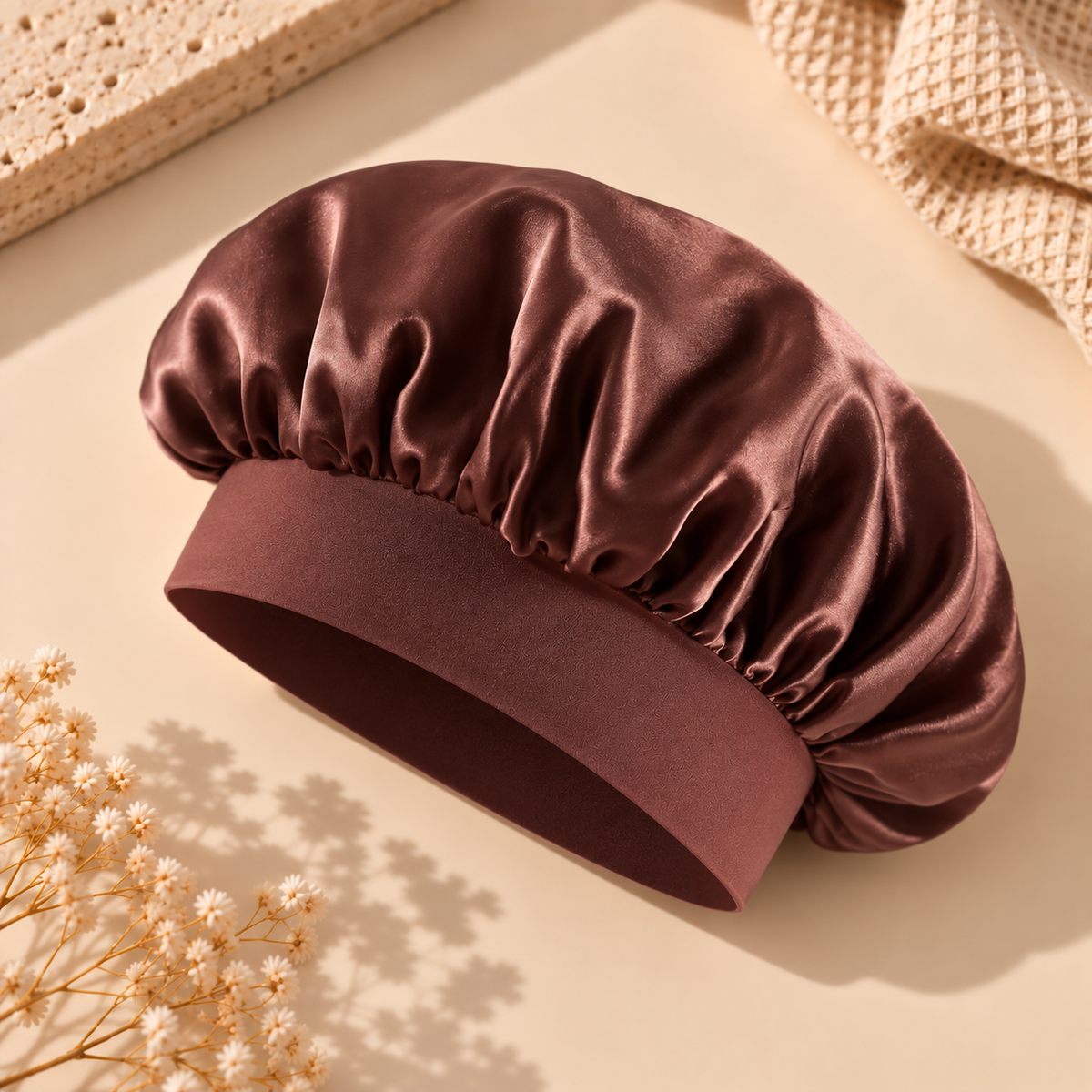 Bonnet de nuit en satin VELUNE pour enfant