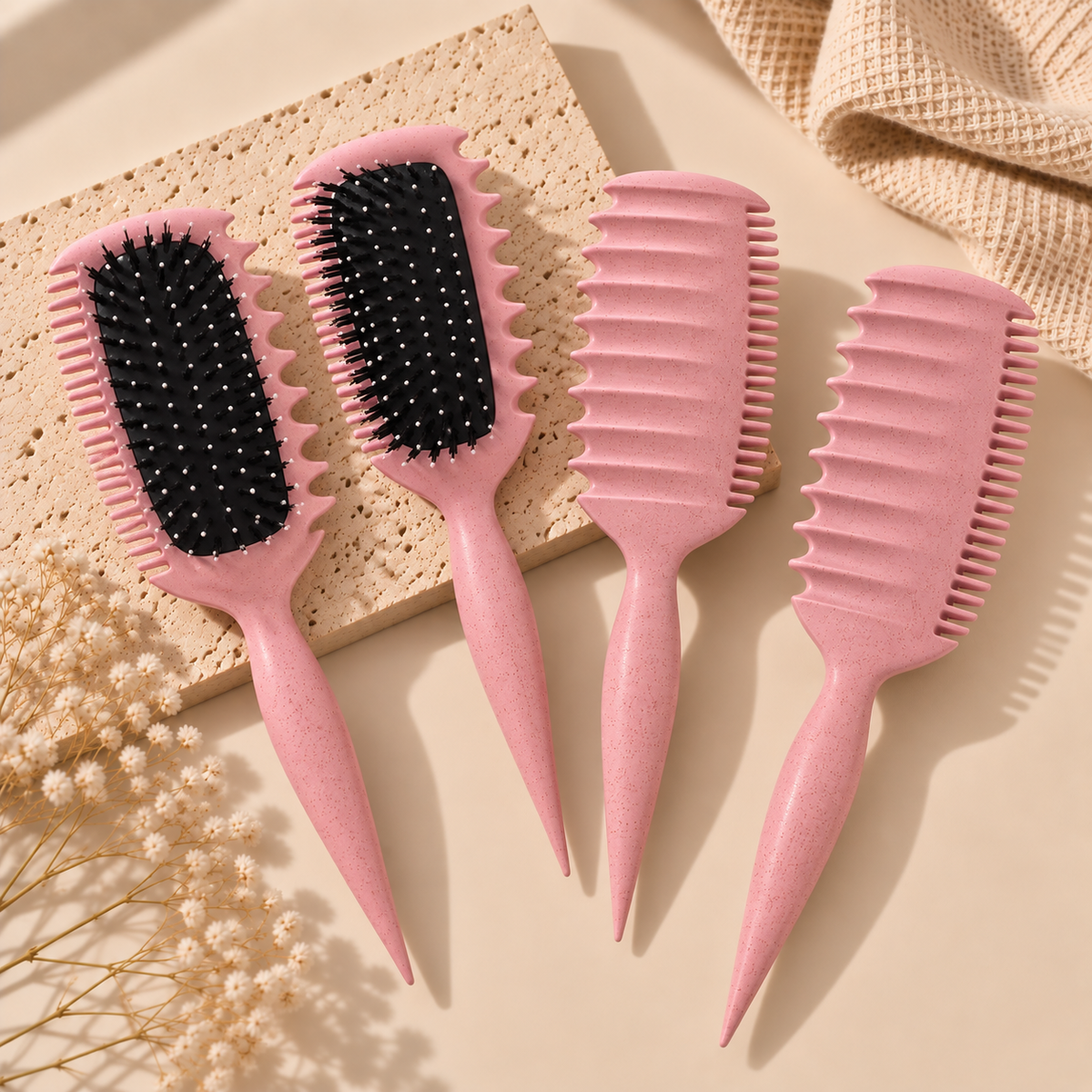Brosse définition boucles VELUNE pour cheveux ondulés, bouclés et frisés