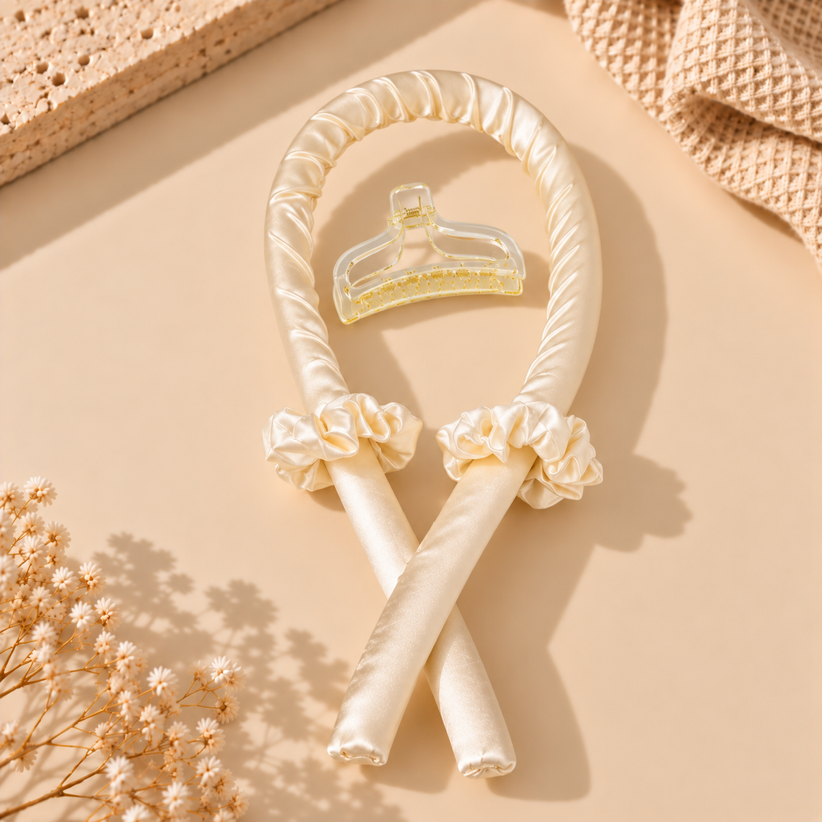 Kit boucles sans chaleur VELUNE avec bandeau, chouchous et pince