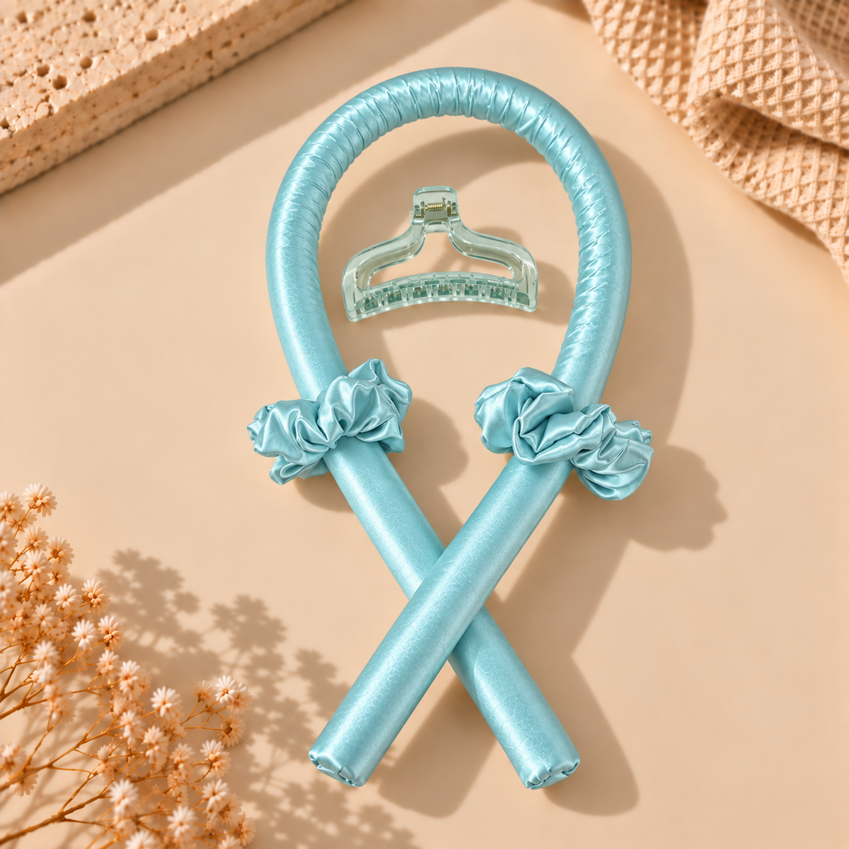 Kit boucles sans chaleur VELUNE avec bandeau, chouchous et pince