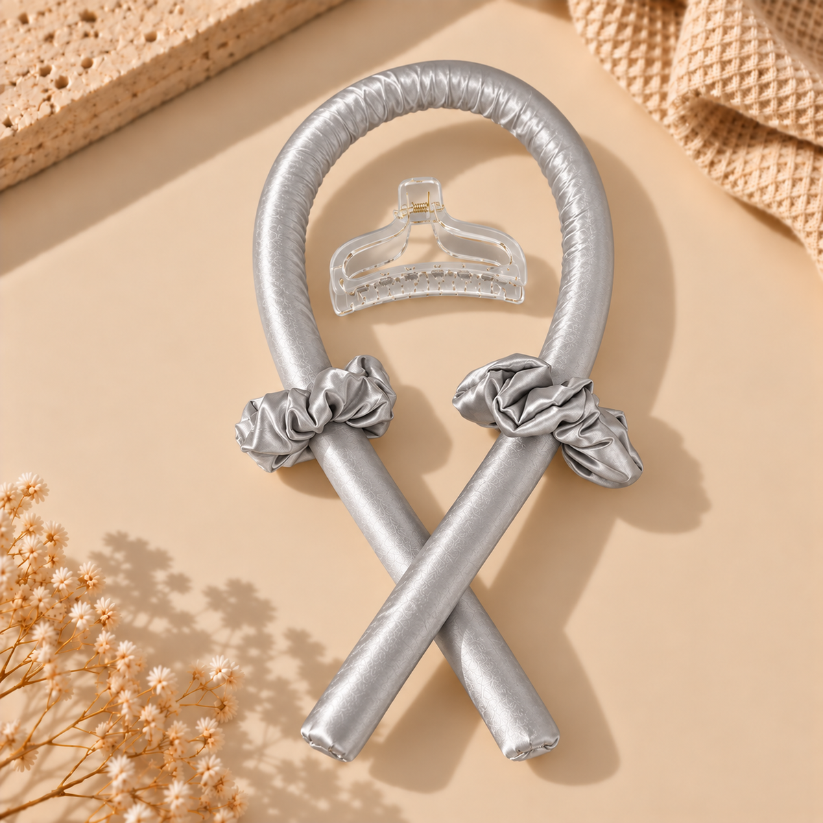 Kit boucles sans chaleur VELUNE avec bandeau, chouchous et pince