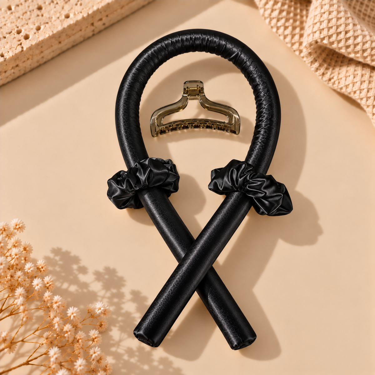 Kit boucles sans chaleur VELUNE avec bandeau, chouchous et pince