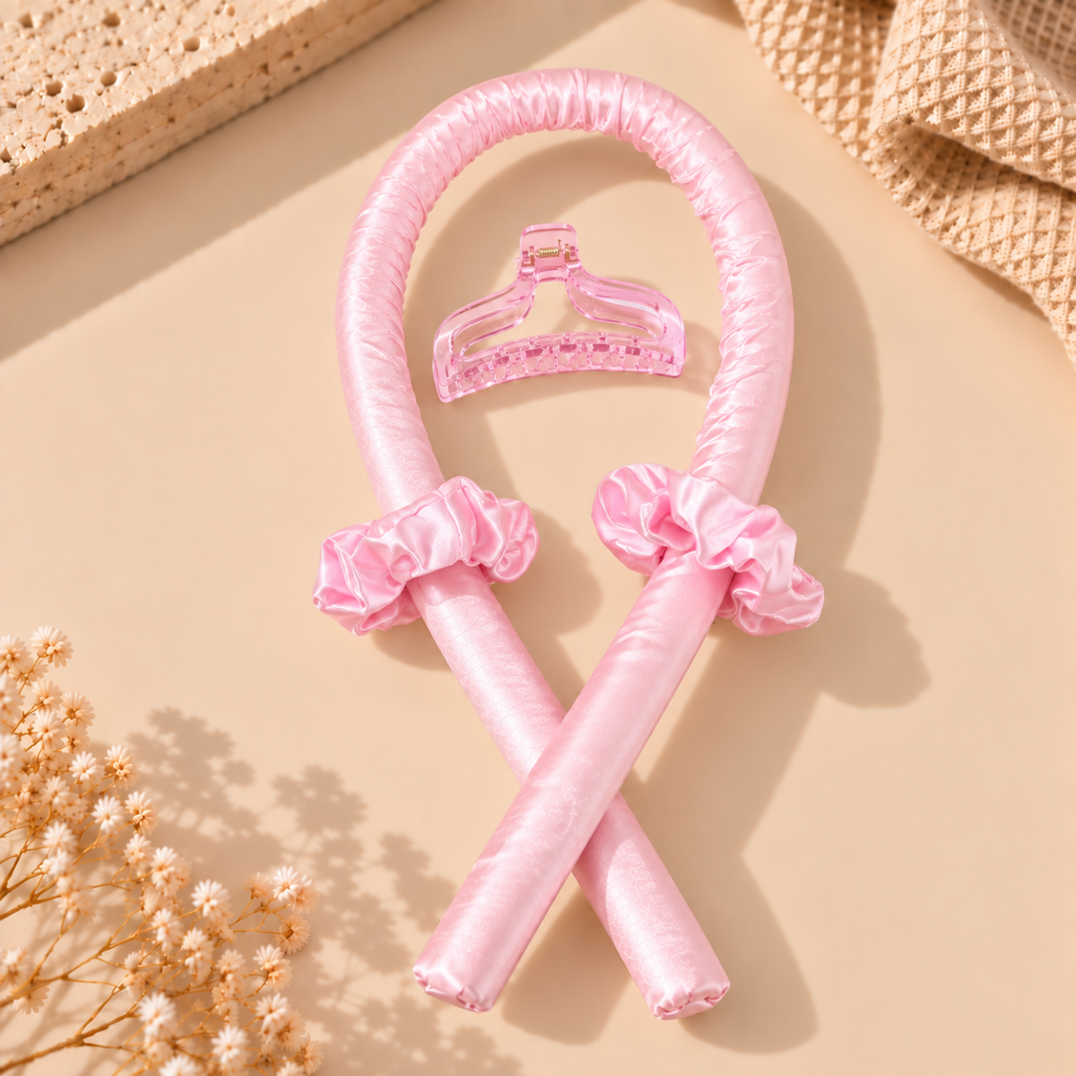 Kit boucles sans chaleur VELUNE avec bandeau, chouchous et pince